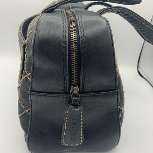 Chanel Wild Stitch Boston Handbag Black - Picture 2 of 12
